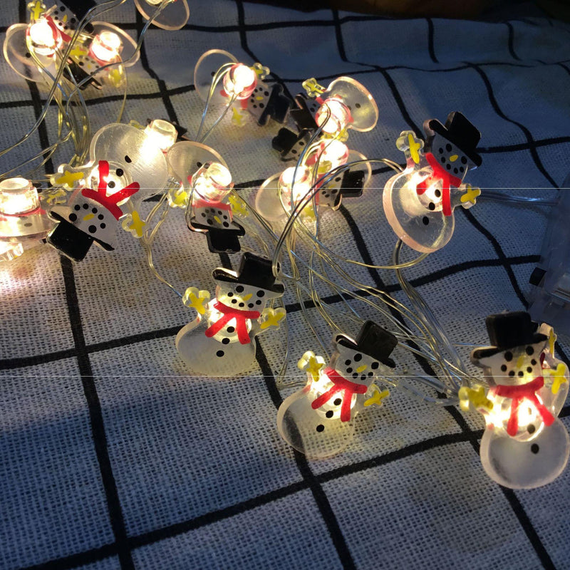 Christmas deer snowman christmas tree lights - WOMONA.COM