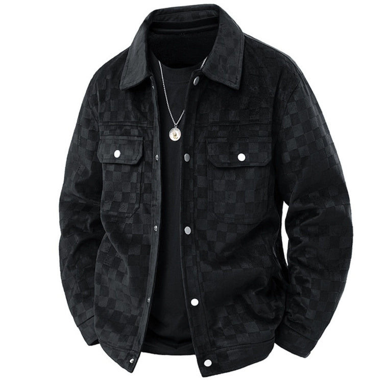 Men's Lapel Button-Front Work Jacket - product view 1