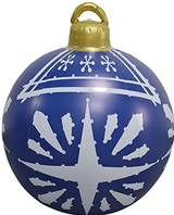 Christmas Ornament Ball Outdoor Pvc 60CM Inflatable Decorated Ball - WOMONA.COM