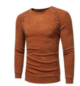 Men Button Splicing Sweater