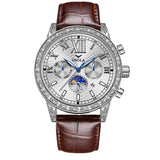 Stylish And Versatile Automatic Mechanical Leather Watch - WOMONA.COM