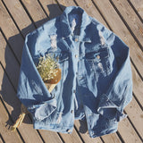 Aberdeen art men's denim jacket - WOMONA.COM