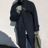 British Style Trench Coat Woolen Cloth - WOMONA.COM