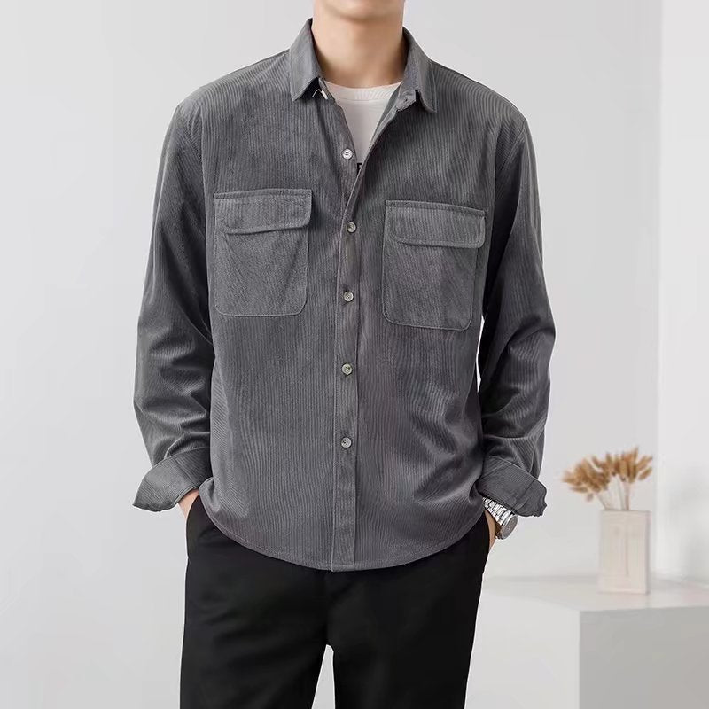 Men's Relaxed Corduroy Workwear Overshirt - product view 1
