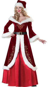 Santa couple costume Christmas dress - WOMONA.COM