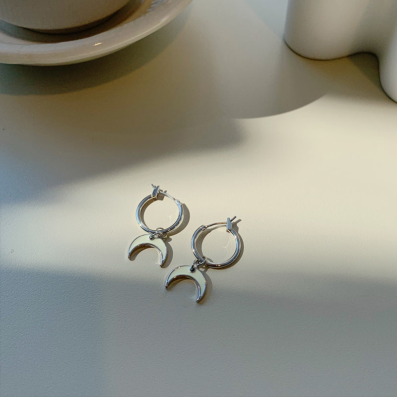 Personality earrings hollow circle - WOMONA.COM