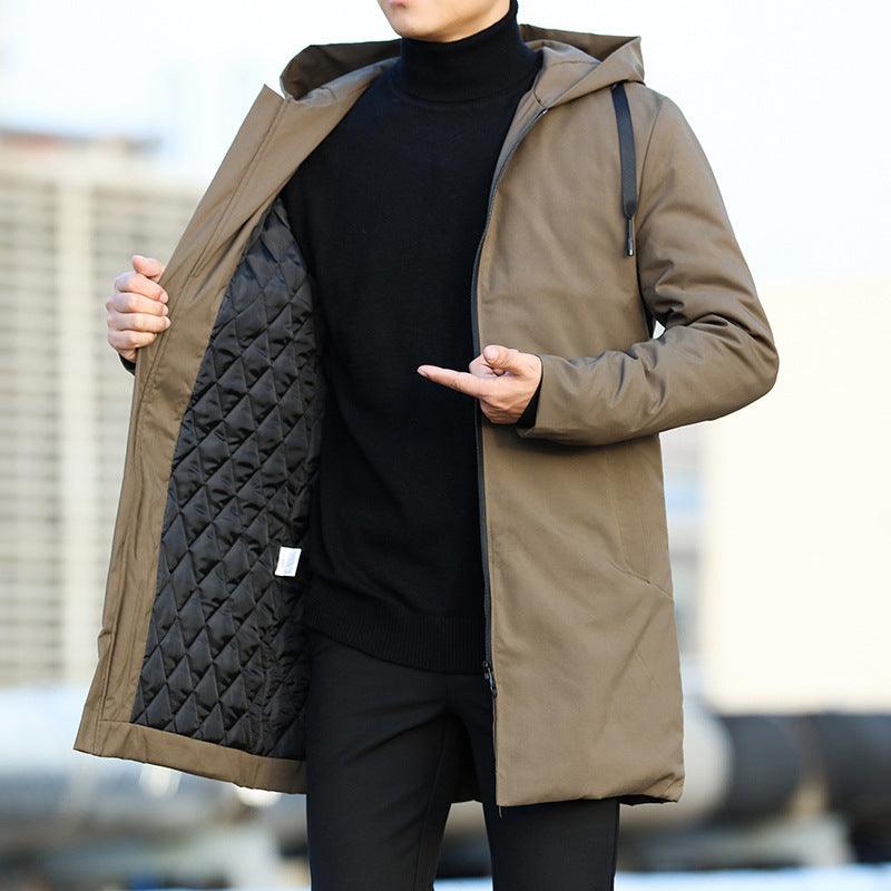 Men's thick hooded casual jacket