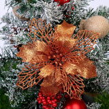 Glitter Artifical Christmas Flowers