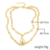 Necklace Female Twist Chain - WOMONA.COM