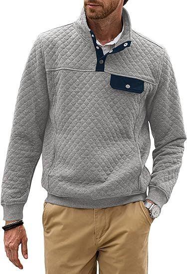 Simple Trendy Loose Sweater Long Sleeve Stand Collar Men - WOMONA.COM