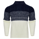 Men's Casual Cable Knit Pullover Sweater - WOMONA.COM