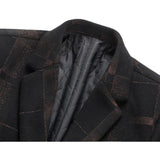 Men's Mid-length Slim Woolen Woolen Coat - WOMONA.COM