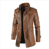 New Style Stand Collar Fleece-lined Thickened Coat