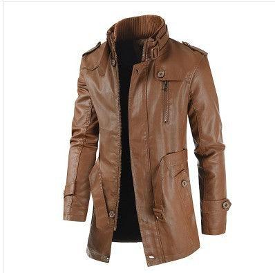 New Style Stand Collar Fleece-lined Thickened Coat