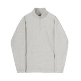 Casual Half High Neck Zipper Sweater For Men - WOMONA.COM