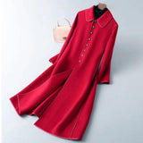 Women's Fashion Long Below The Knee Coat