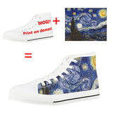 Christmas Pattern Canvas Shoes Men And Women Couple Sneakers - WOMONA.COM