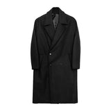 Double Breasted Woolen Coat Men's