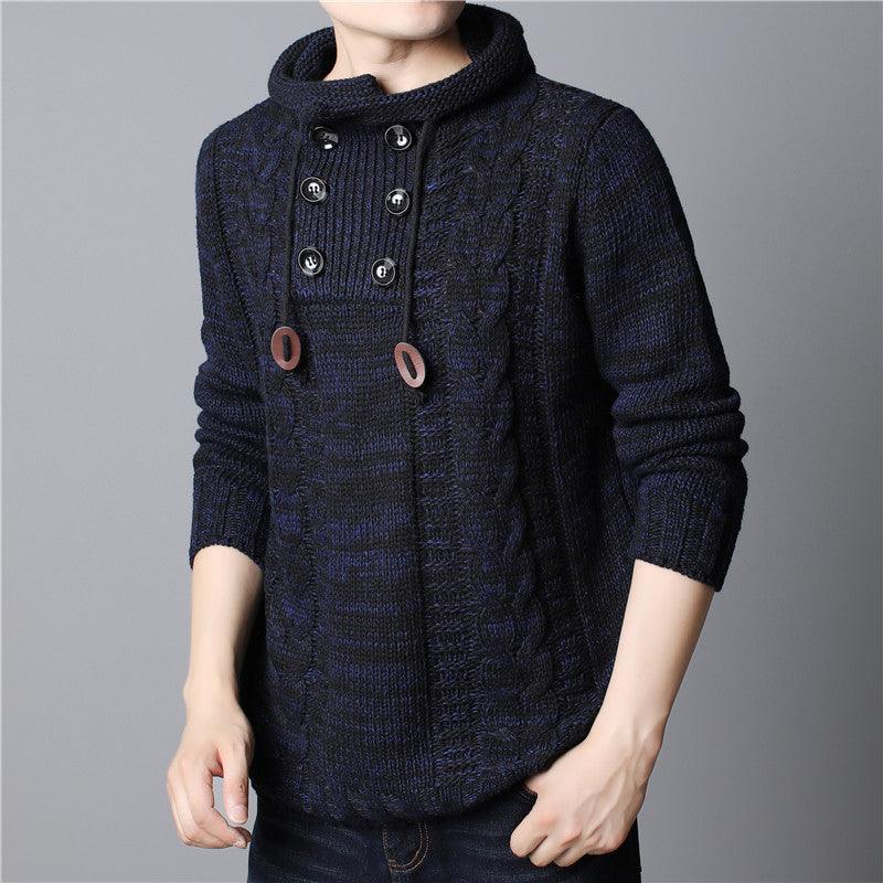 Men's Long-sleeved Thickened Hooded Sweater - WOMONA.COM