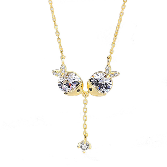 Cute necklace zircon - WOMONA.COM