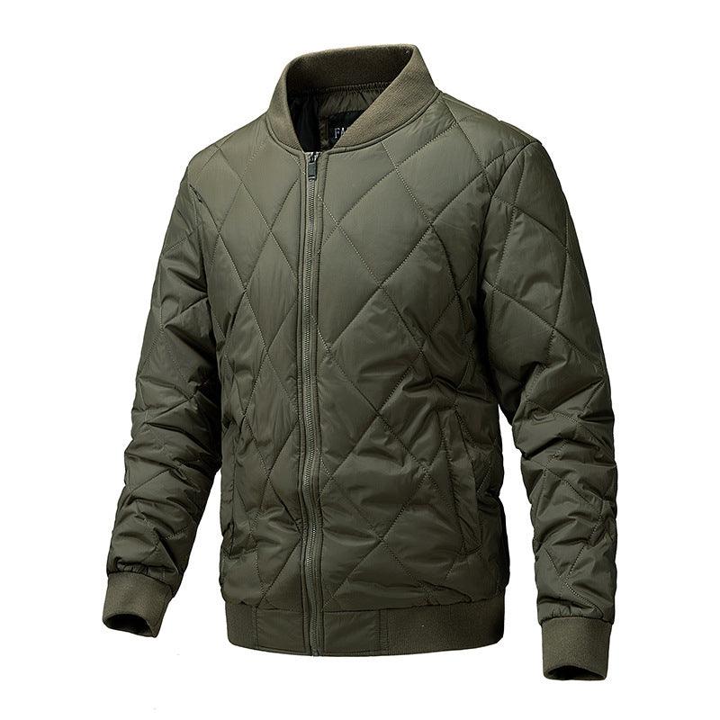 Solid Color Cotton-padded Coat - WOMONA.COM
