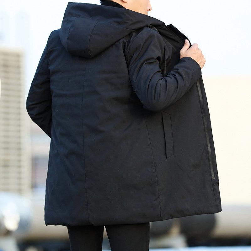 Men's thick hooded casual jacket