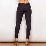 Shascullfites Melody Black Thicker Butt Lift Leggings - WOMONA.COM