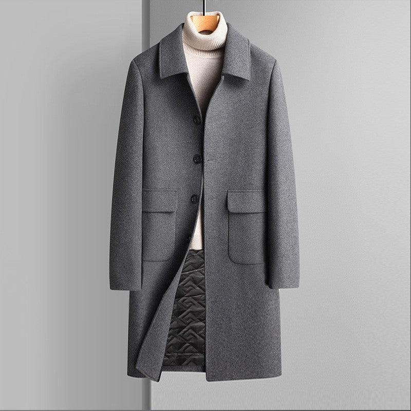 Wool Korean Style Casual Winter Thickened Velvet Woolen Coat - WOMONA.COM