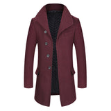 Men's woolen overcoat