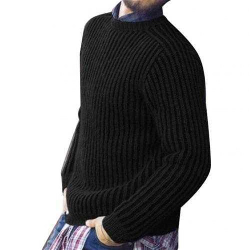 Men's crew neck pullover sweater