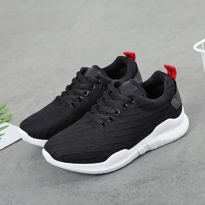 Korean Style Breathable Knitted Sneakers For Women - WOMONA.COM