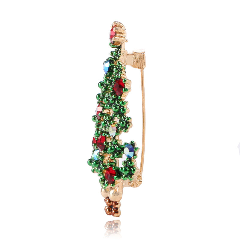 Christmas Tree Brooch Pin Women Girls Jewelry - WOMONA.COM