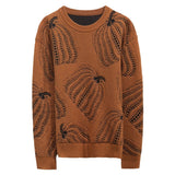 Winter New Pumpkin Jacquard Slim-fitting Sweater - WOMONA.COM