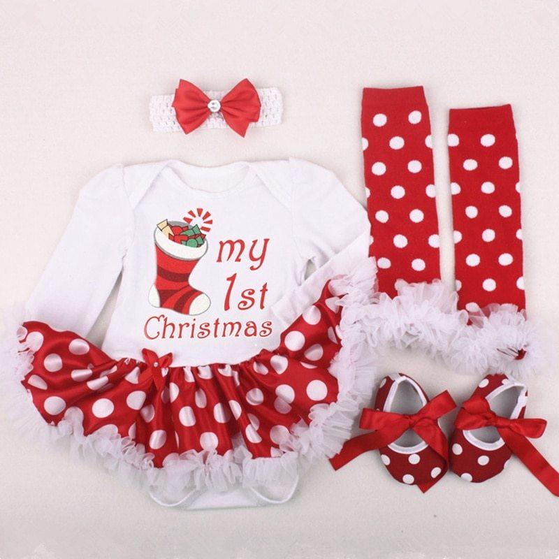 Four-piece Christmas Gift Newborn Clothing Set Baby - WOMONA.COM