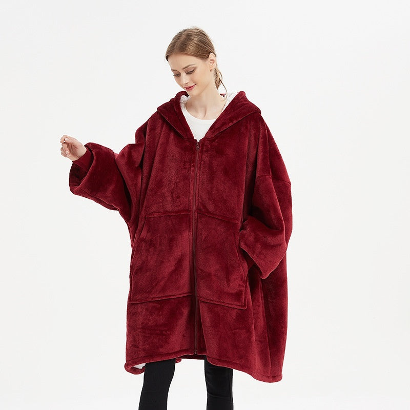 Leisure Double-layer Wearable Blanket