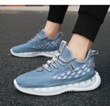 Mesh Sneakers Men Lace Up Running Shoes - WOMONA.COM