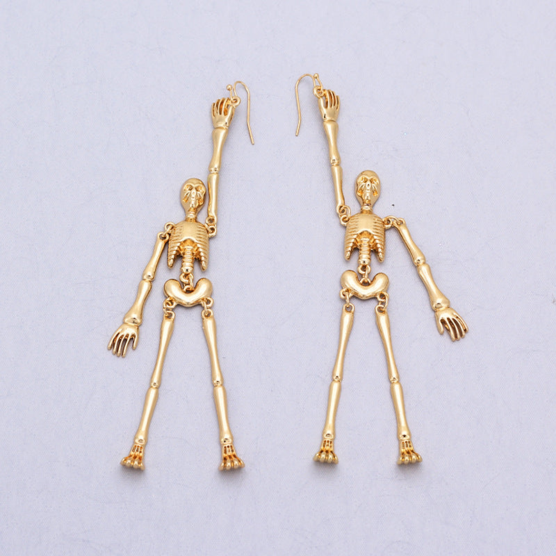 Skull alloy earrings women - WOMONA.COM