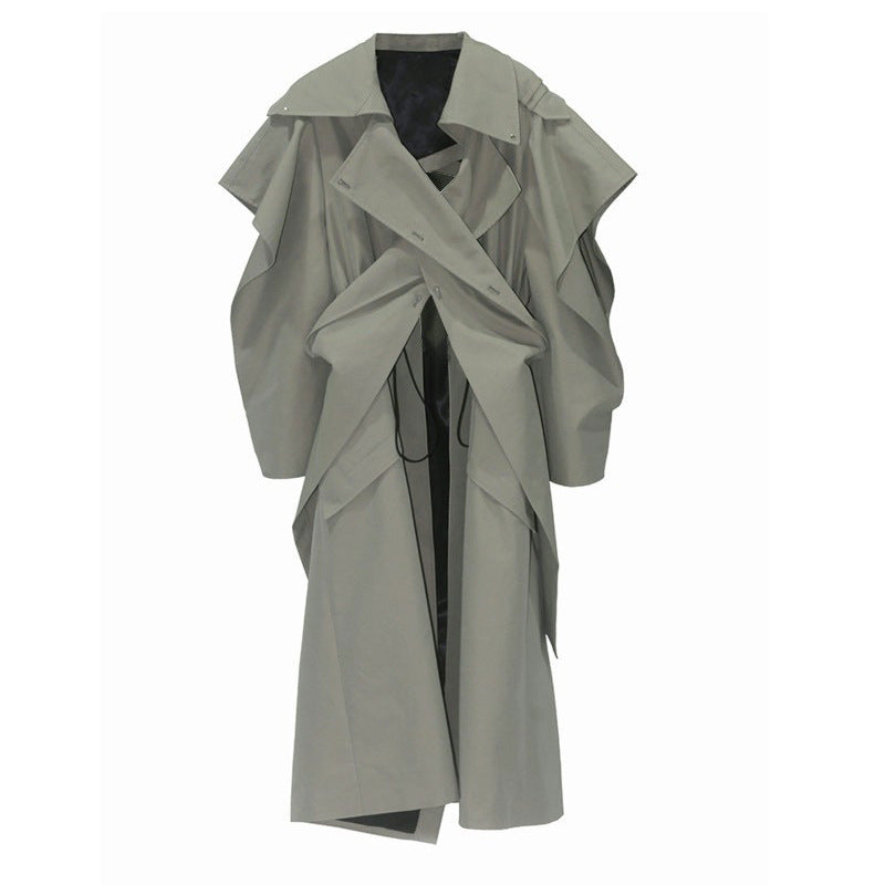 Elastic And Waisted Profile Trench Coat Women's