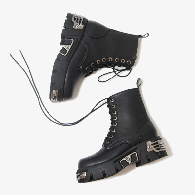 Women's motorcycle boots short Martin boots - WOMONA.COM