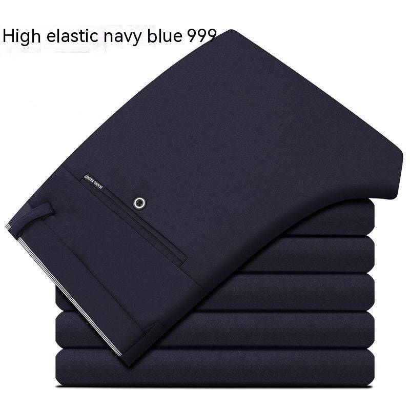 Suit Pants Middle-aged High Elastic Casual Pants - WOMONA.COM