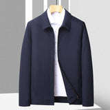 Men's Business Casual Jacket Lapel Zipper Top