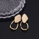 Long Retro Geometric Earrings - WOMONA.COM