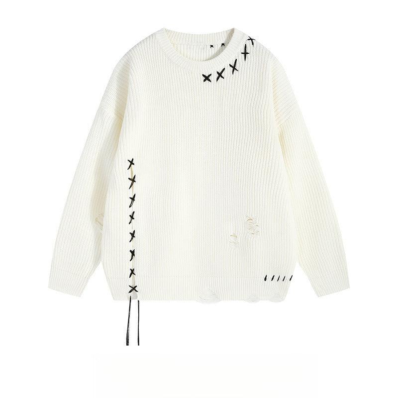 Loose And Lazy Style Knitted Sweater For Women - WOMONA.COM
