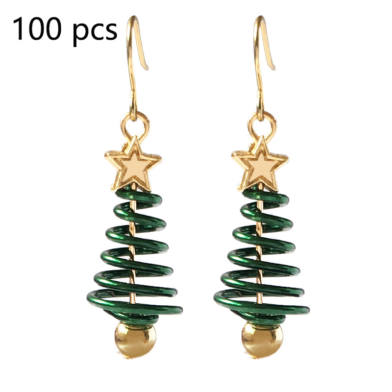 Christmas Tree Star DIY Earrings - WOMONA.COM