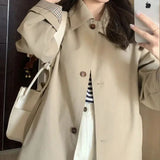 Korean Style Windbreaker Early Autumn Coat Women's Small