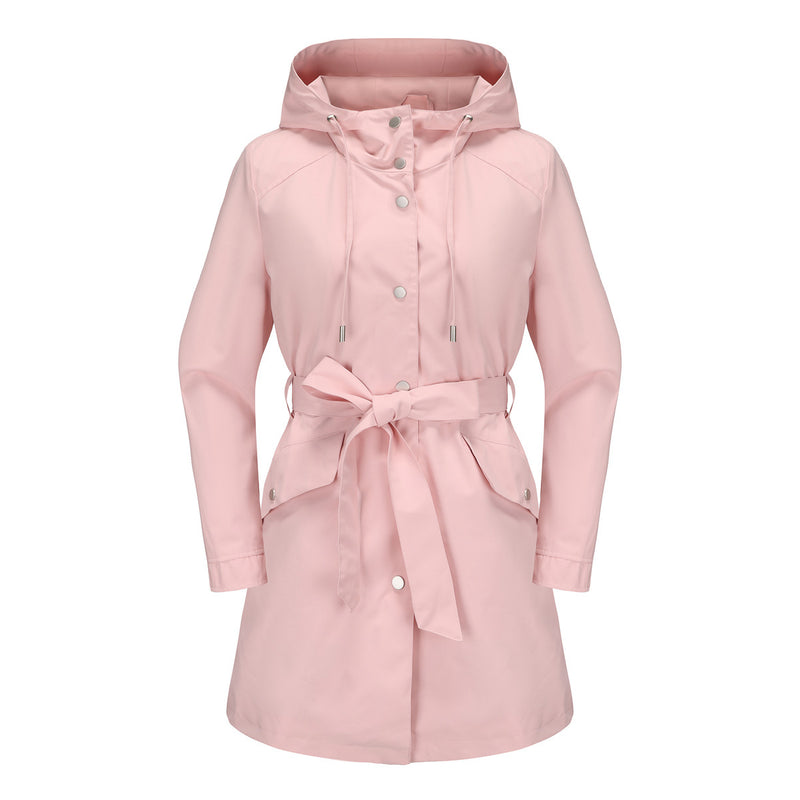 Spring And Autumn New Hooded Waterproof Coat - WOMONA.COM