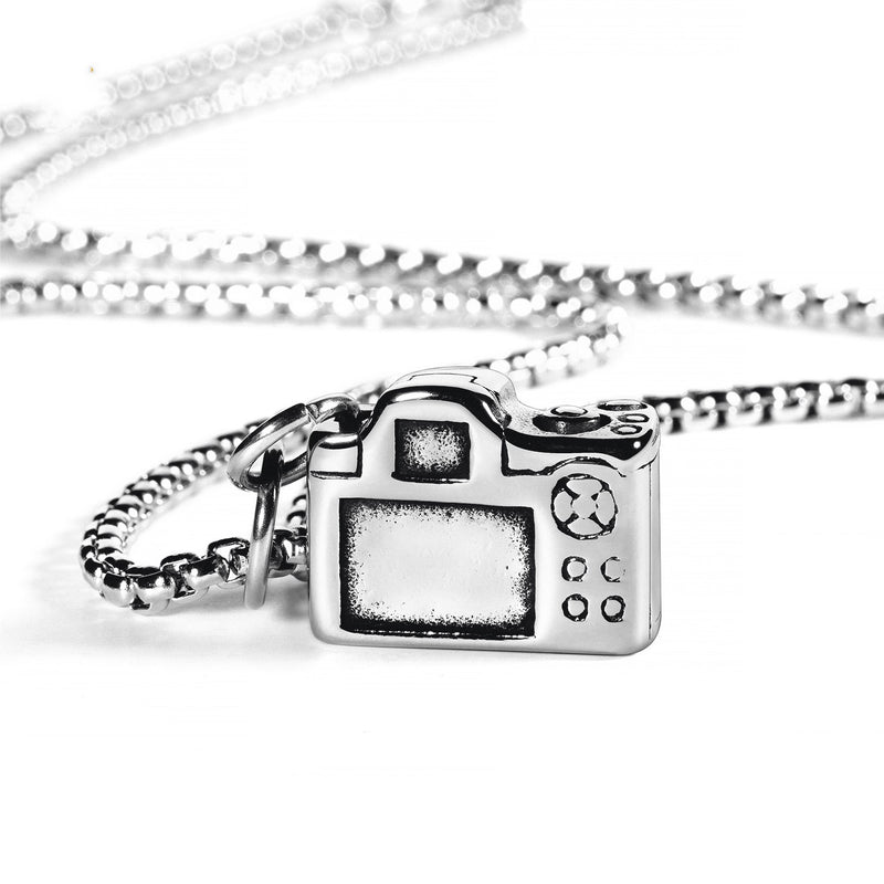 Retro SLR camera necklace hip-hop simple clavicle chain - WOMONA.COM