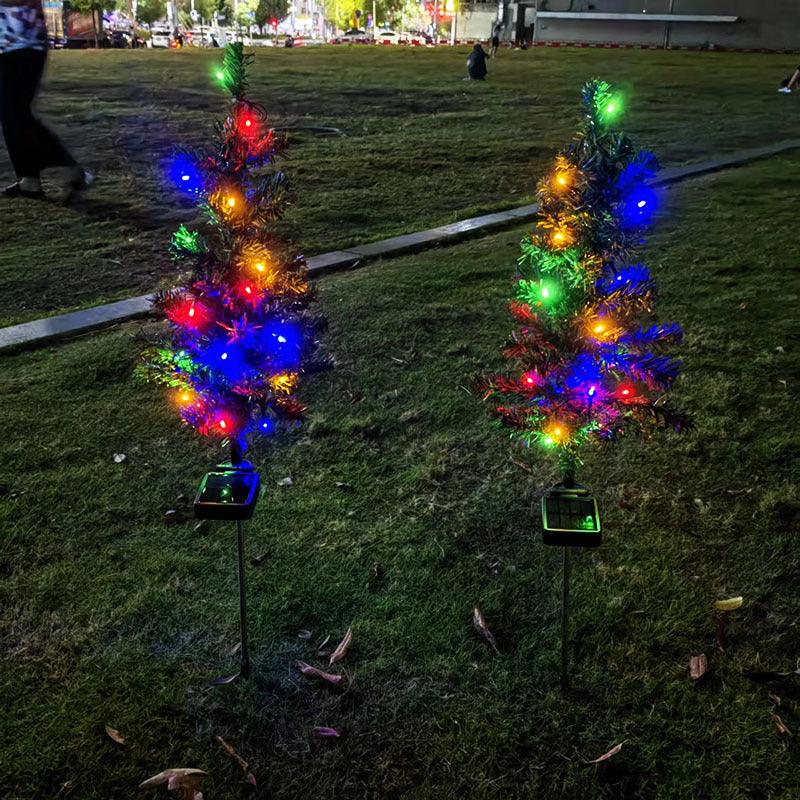 Solar Christmas Tree Lamp Garden Decoration - WOMONA.COM