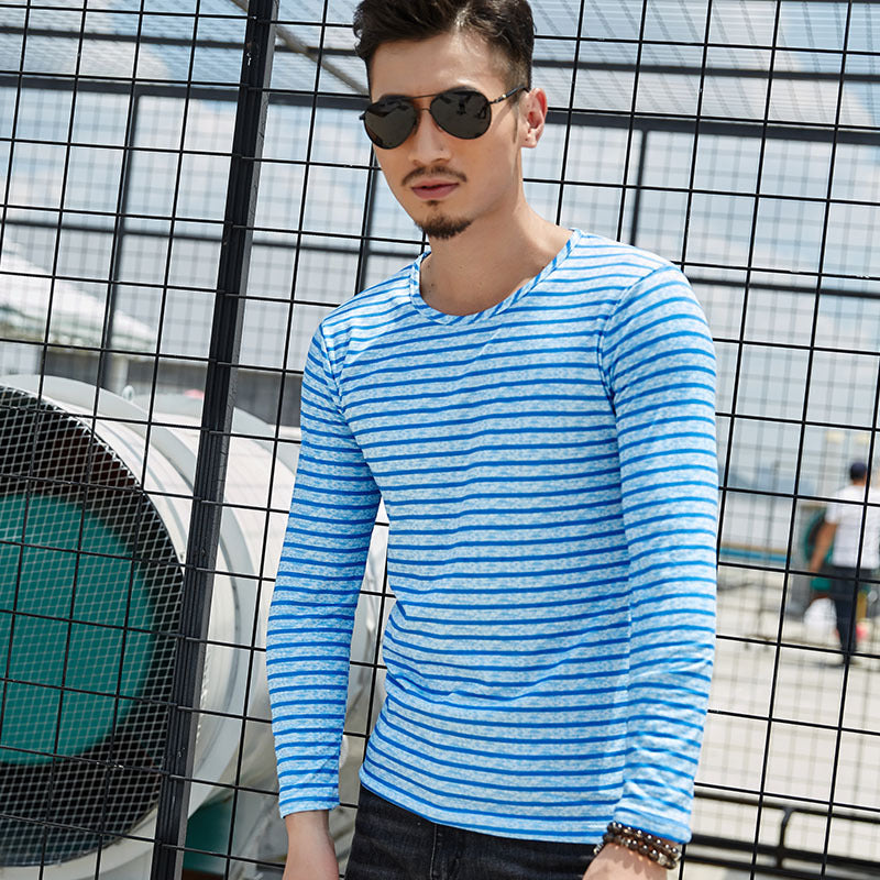 Autumn winter new men's long sleeved T-shirts men - WOMONA.COM