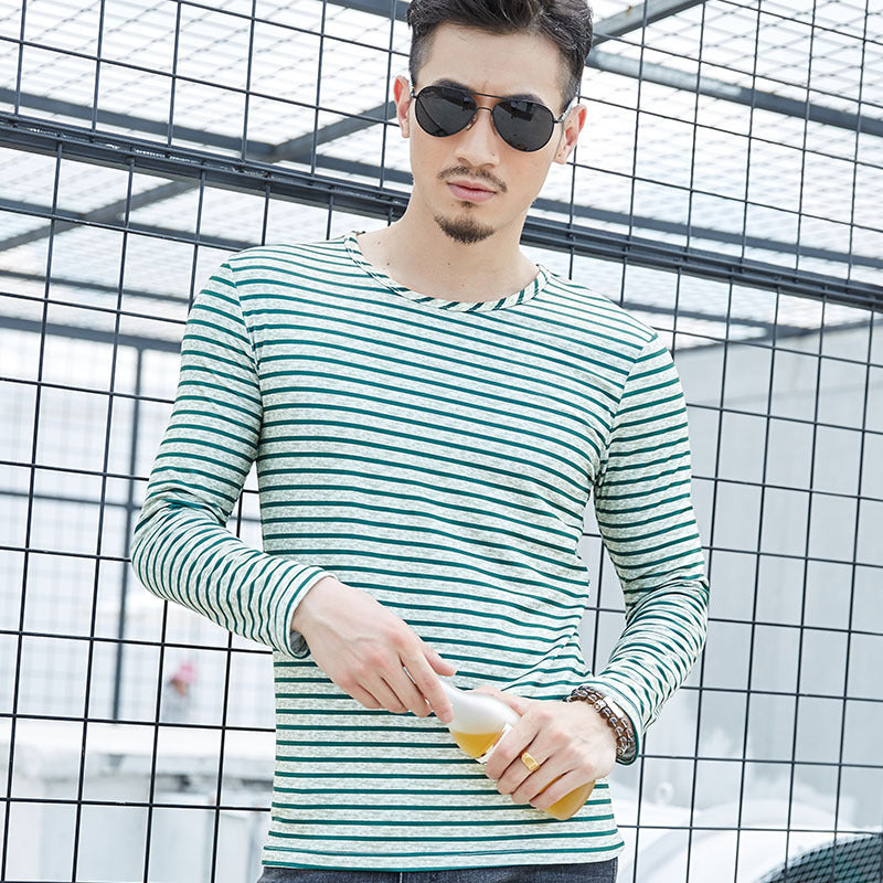 Autumn winter new men's long sleeved T-shirts men - WOMONA.COM